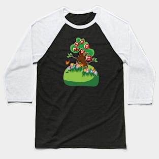 Red apple Baseball T-Shirt